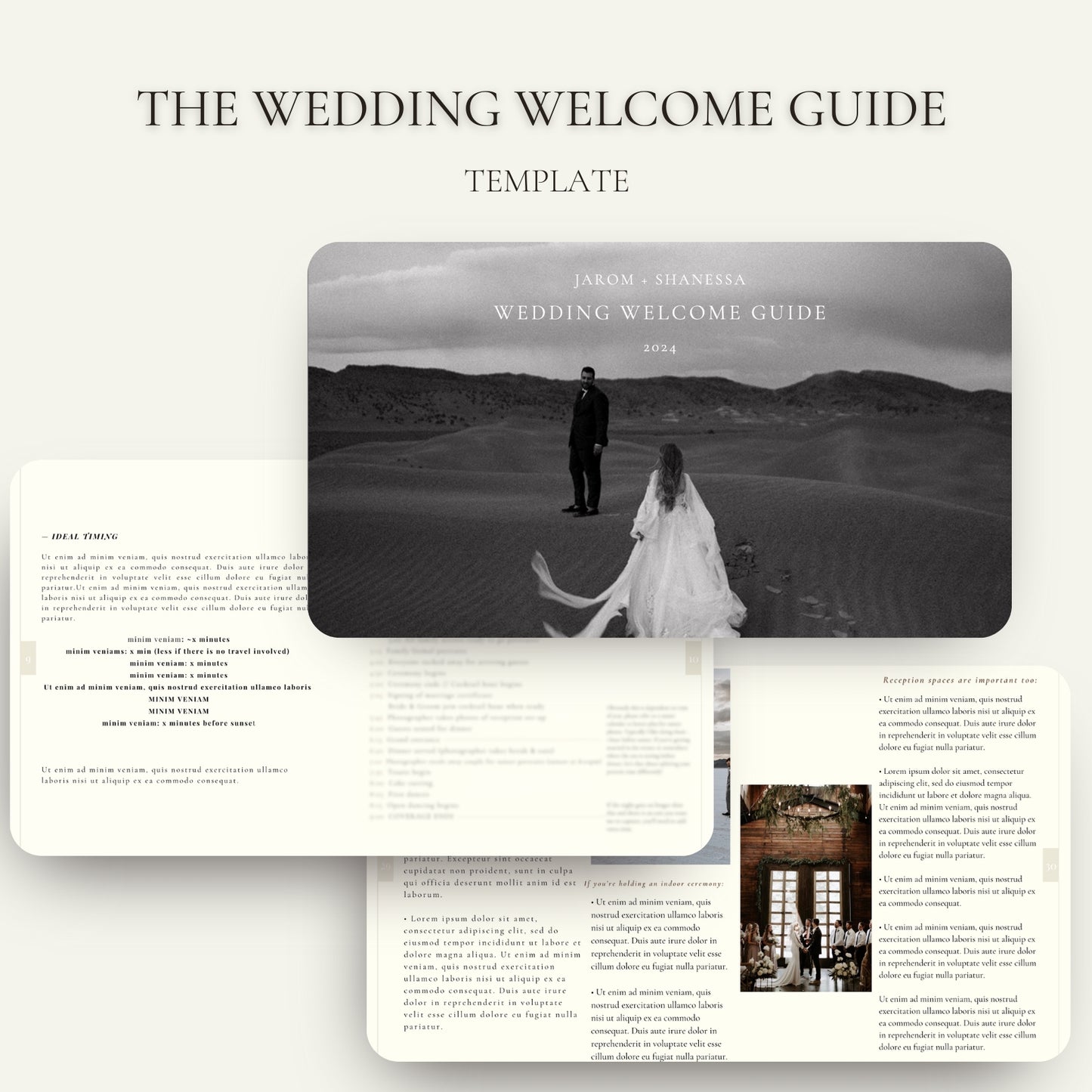 The Wedding and Pricing Guide Template for Photographers BUNDLE