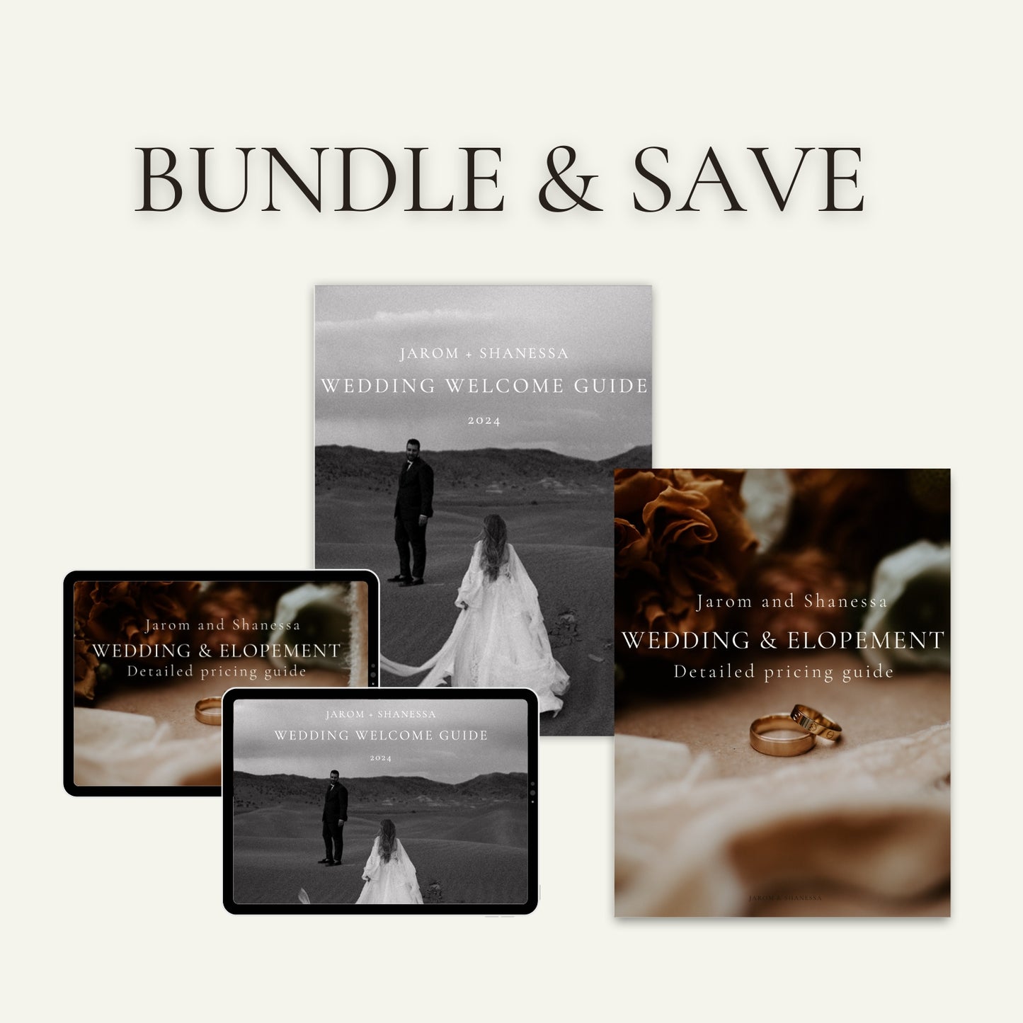 The Wedding and Pricing Guide Template for Photographers BUNDLE